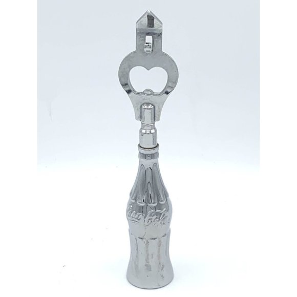 Vtg 2002 Large Chrome The Coca-Cola Company Can Opener Solid Metal Tablecraft - Picture 4 of 11
